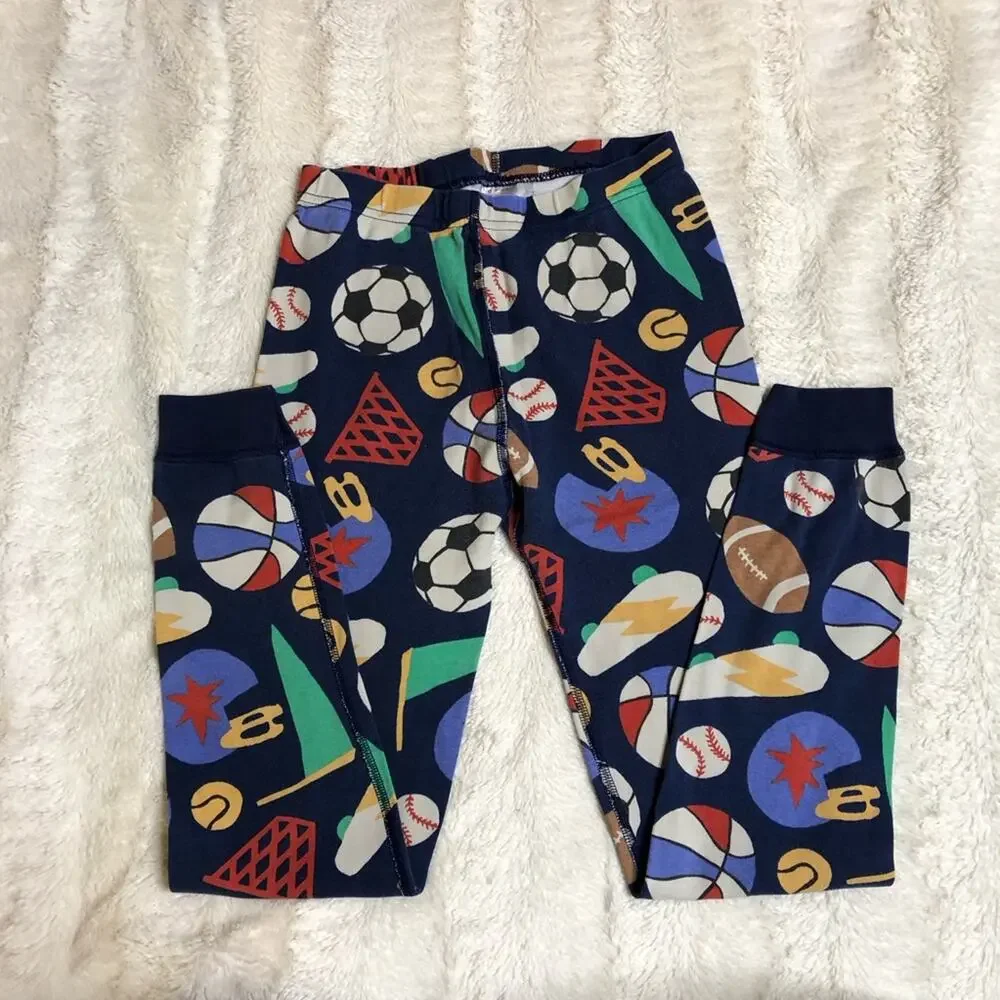 Hanna Andersson navy blue sports ball equipment pajama set size 150 or US 12